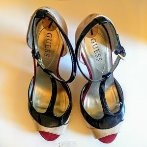 🚫 SOLD🚫 Guess T-Strap High Heels